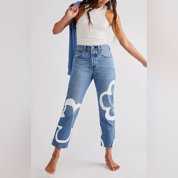 Levi's Premium - 501 Crop Paint By Number - Picture 1 of 7